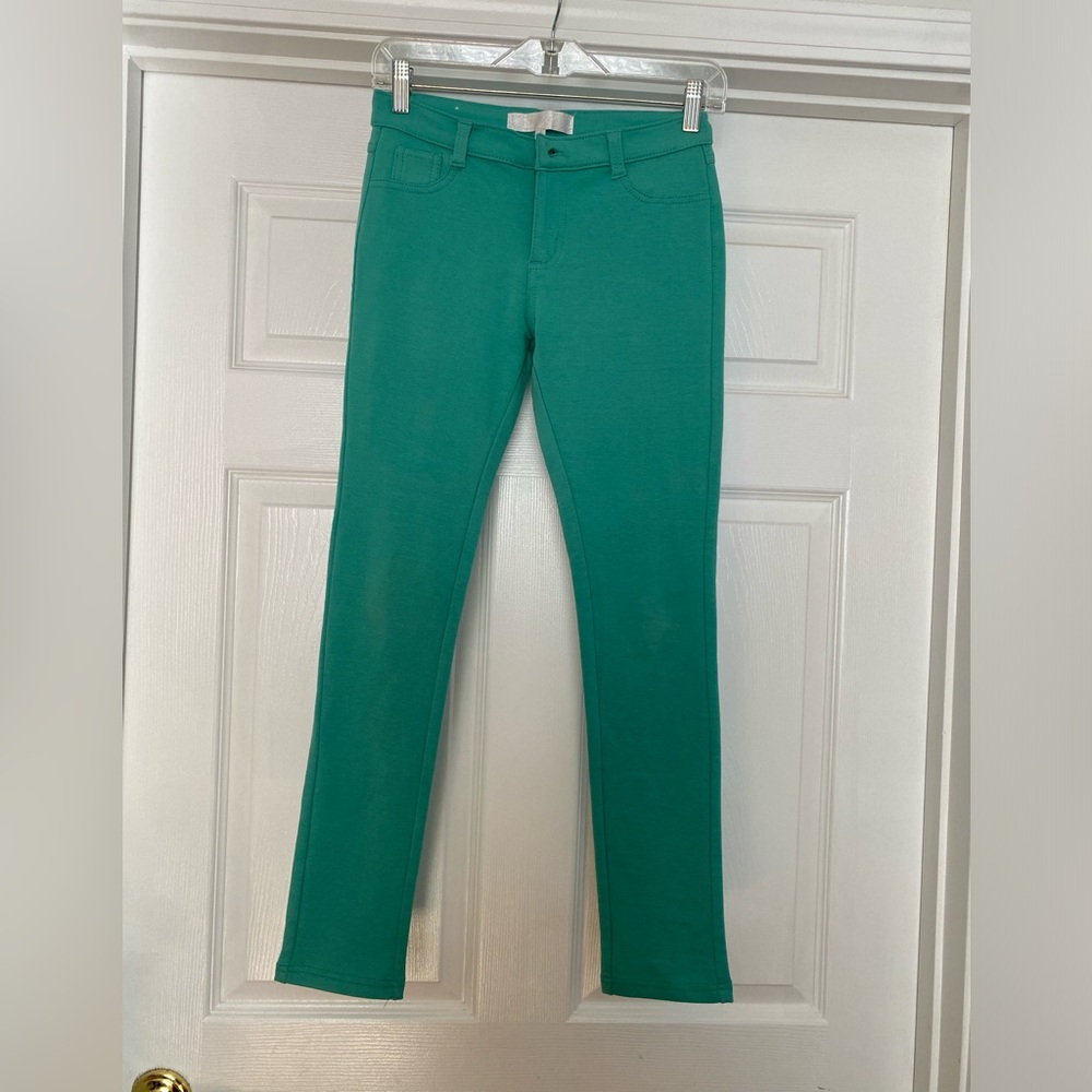 Girls light teal stretchable pants